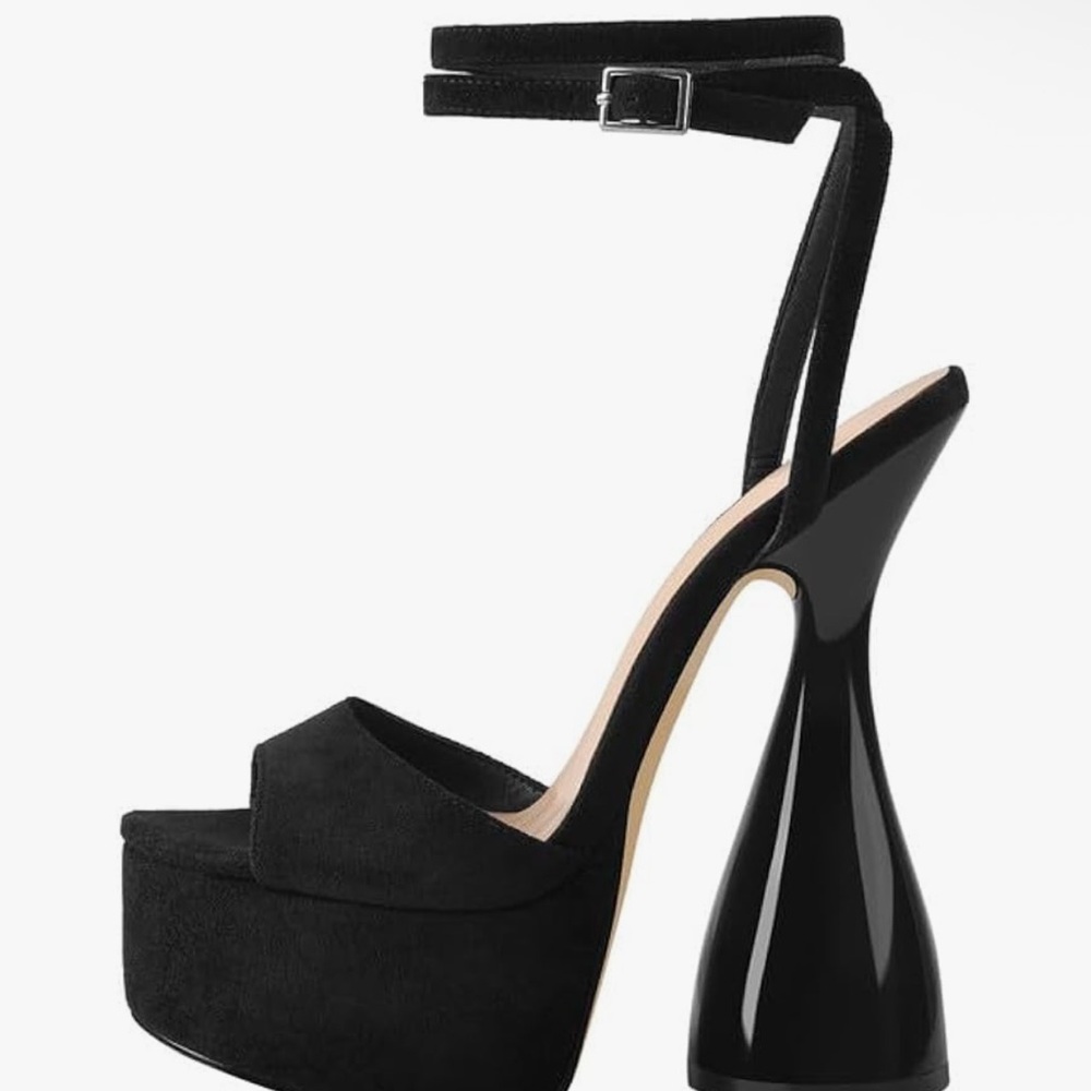 Amazon Black Platform Sandals